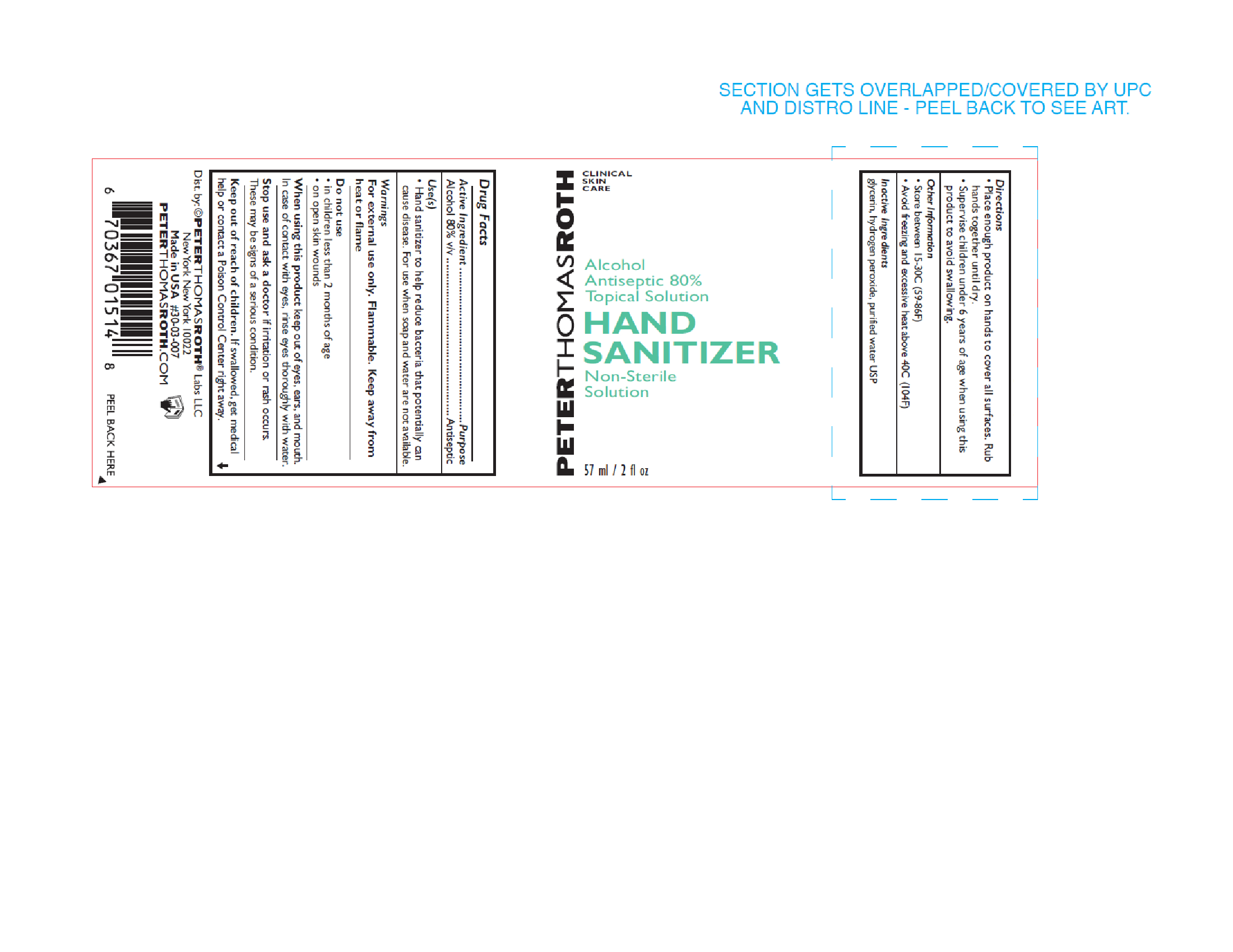 Pill image for Peter Thomas Roth Hand Sanitizer, Alcohol Antiseptic 80% Tropical Solution