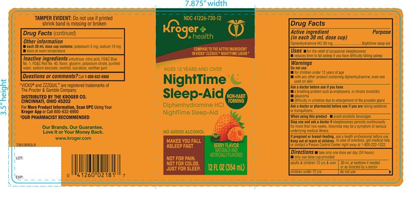 Pill image for Kroger Nighttime Sleep-aid 12 Fl Oz