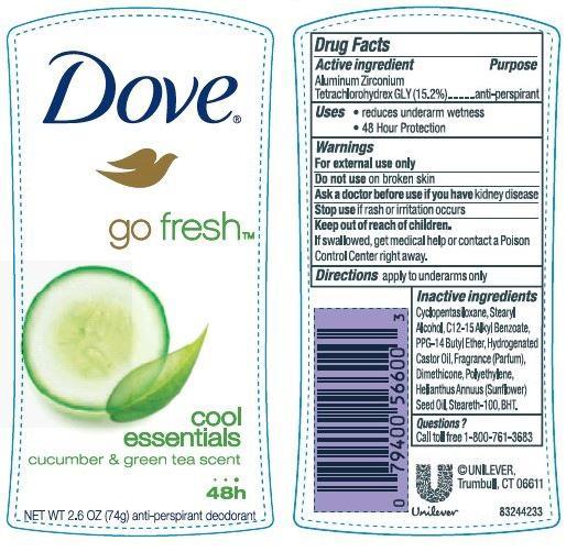 Pill image for Dove Cool Essentials Antiperspirant Deodorant