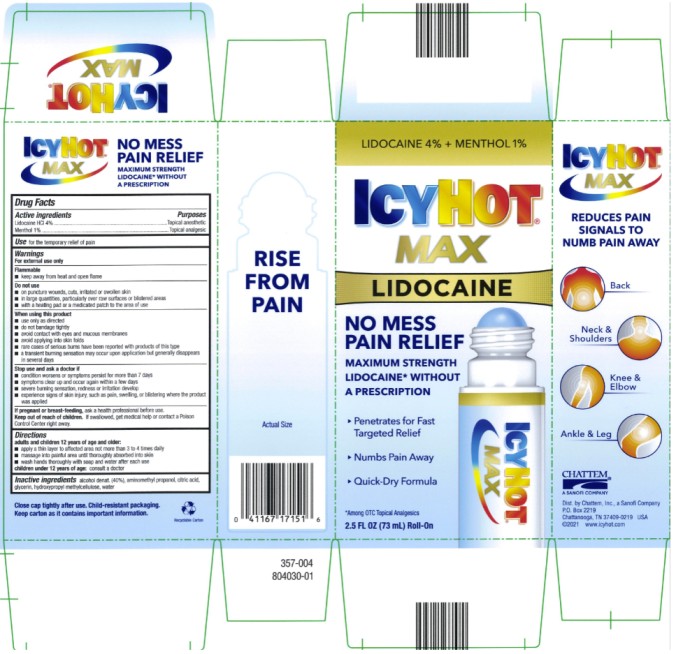 Pill image for icy hot with lidocaine no-mess applicator