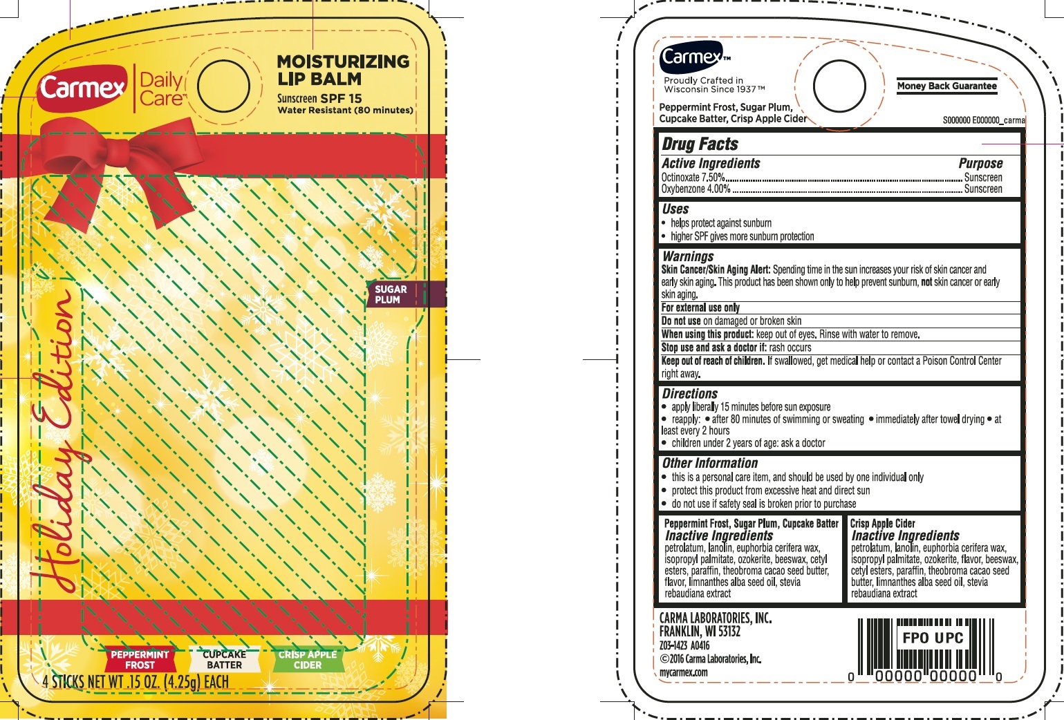 Pill image for Carmex Daily Care Moisturizing Lip Balm Spf 15