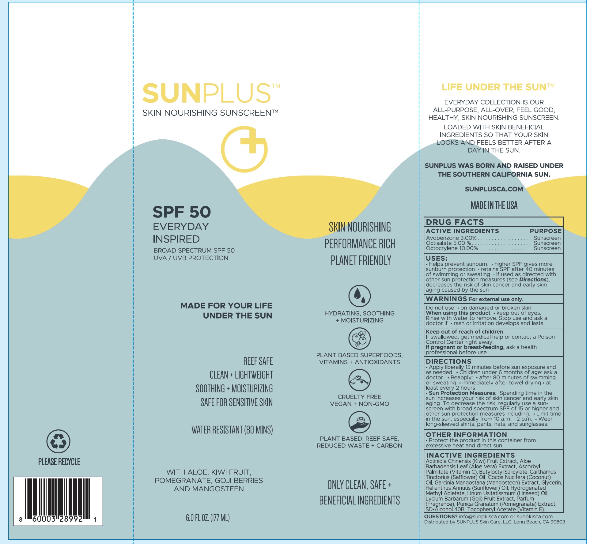 Pill image for Sunplus Spf-50 Everyday Inspired Broad Spectrum Sunscreen Spray