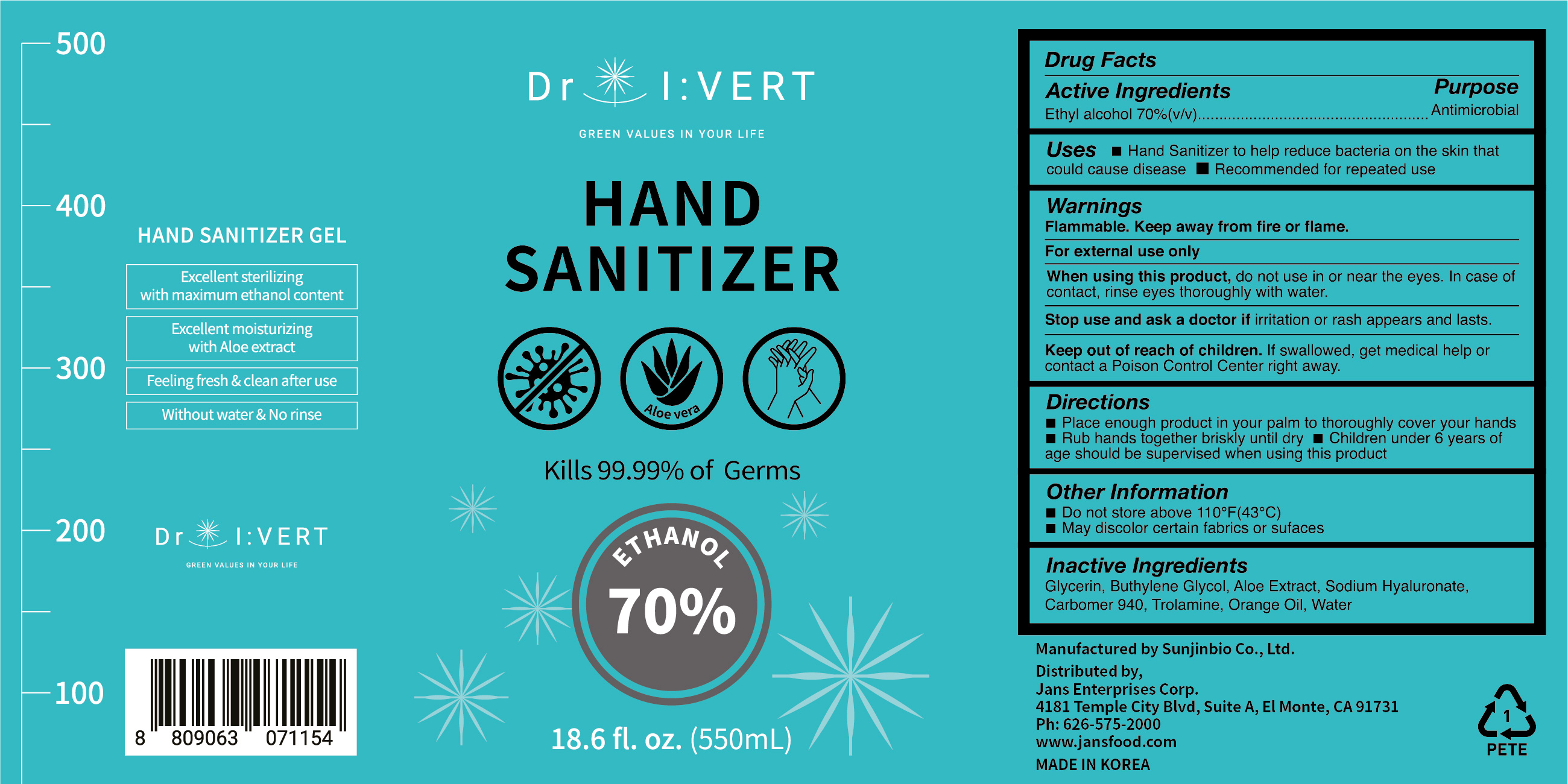 Pill image for Sunjinbio Co.,ltd - Dr.ivert Sanitizer