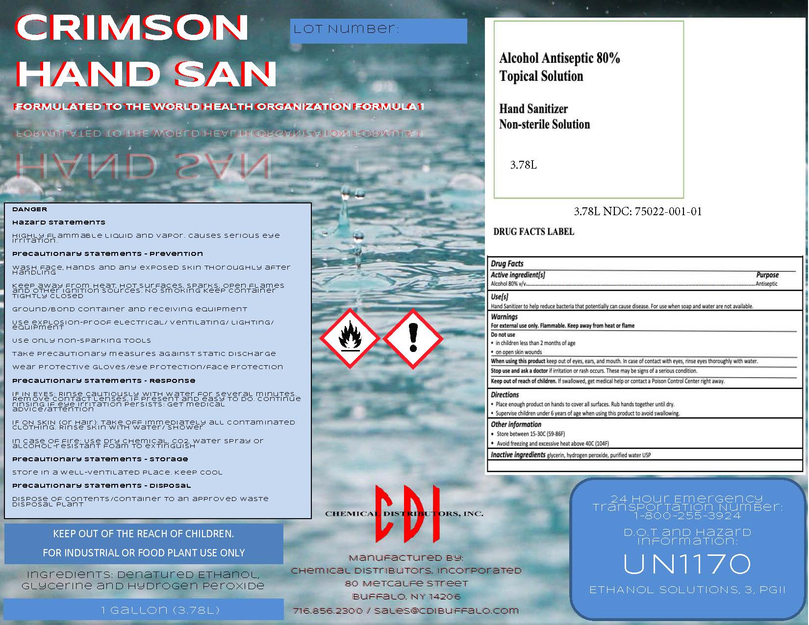 Pill image for Crimson Hand San - Hand Sanitizer