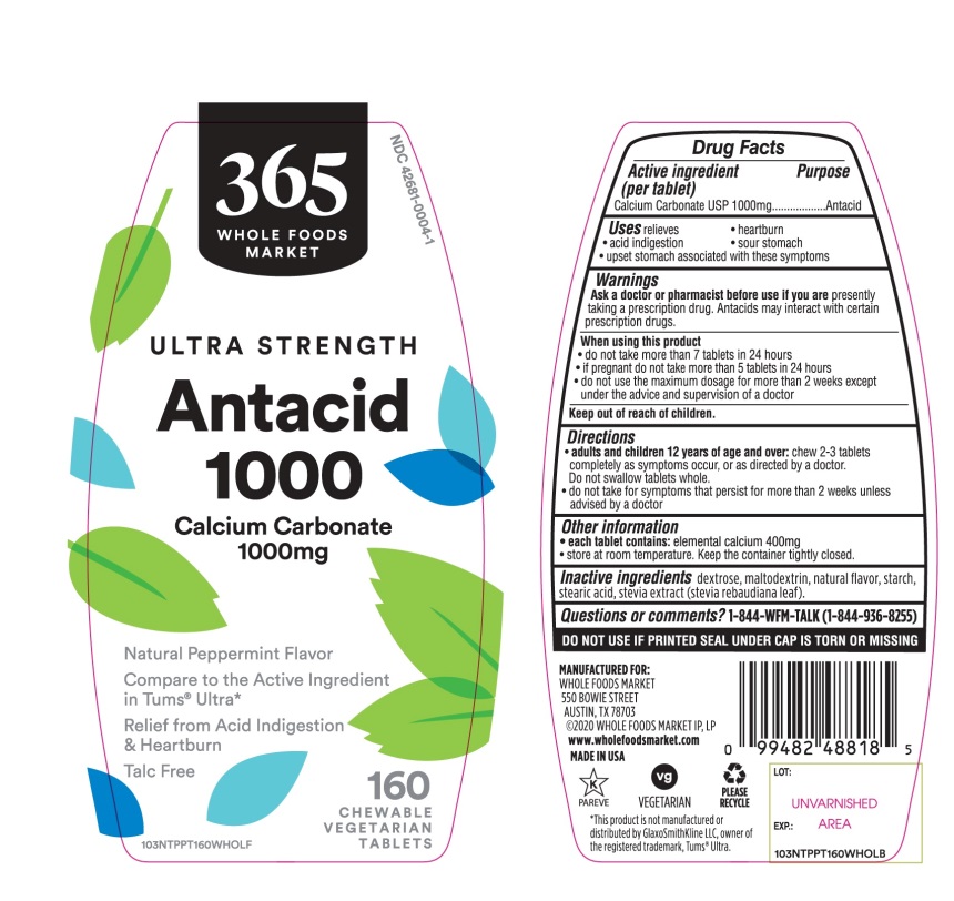 Pill image for Whole Foods Market Ultra Strength Antacid Tablets