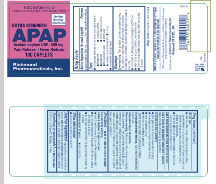 Pill image for Acetaminophen Usp 500 Mg