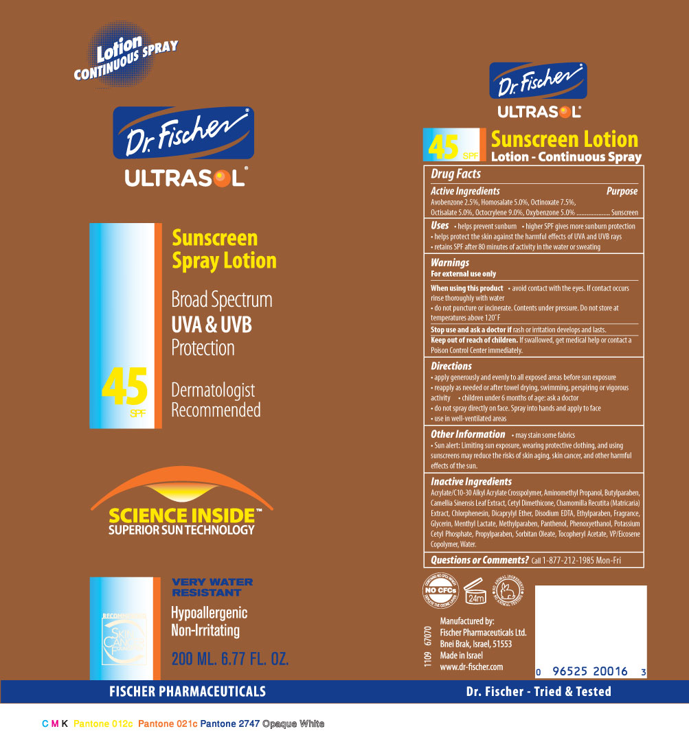 Pill image for Dr. Fischer Ultrasol Sunscreen Spray Lotion Spf45