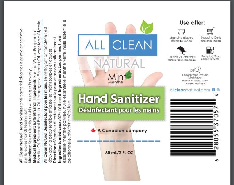 Pill image for All Clean Natural Hand Sanitizer Spray