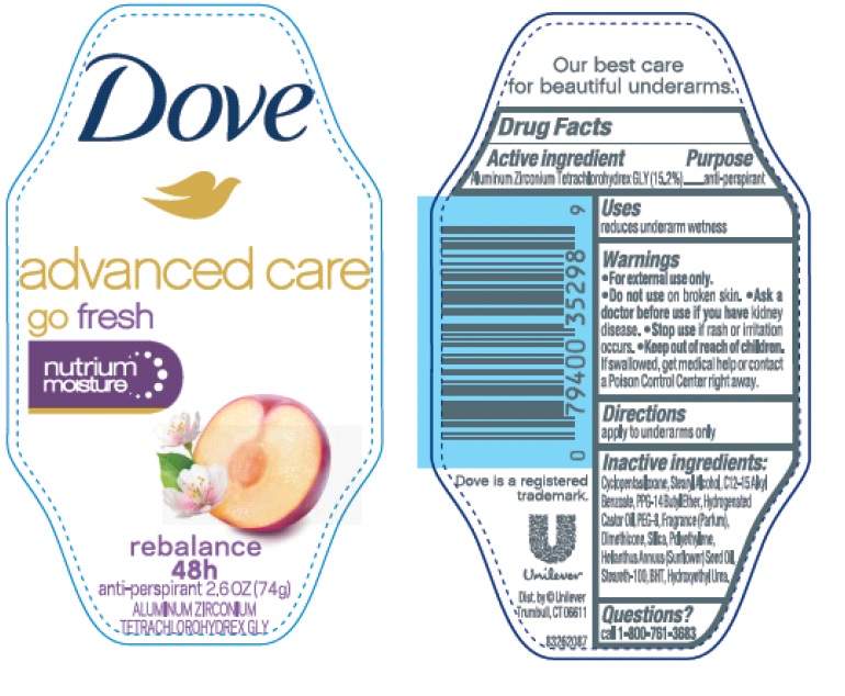 Pill image for Dove Advanced Care Rebalance Antiperspirant Deodorant