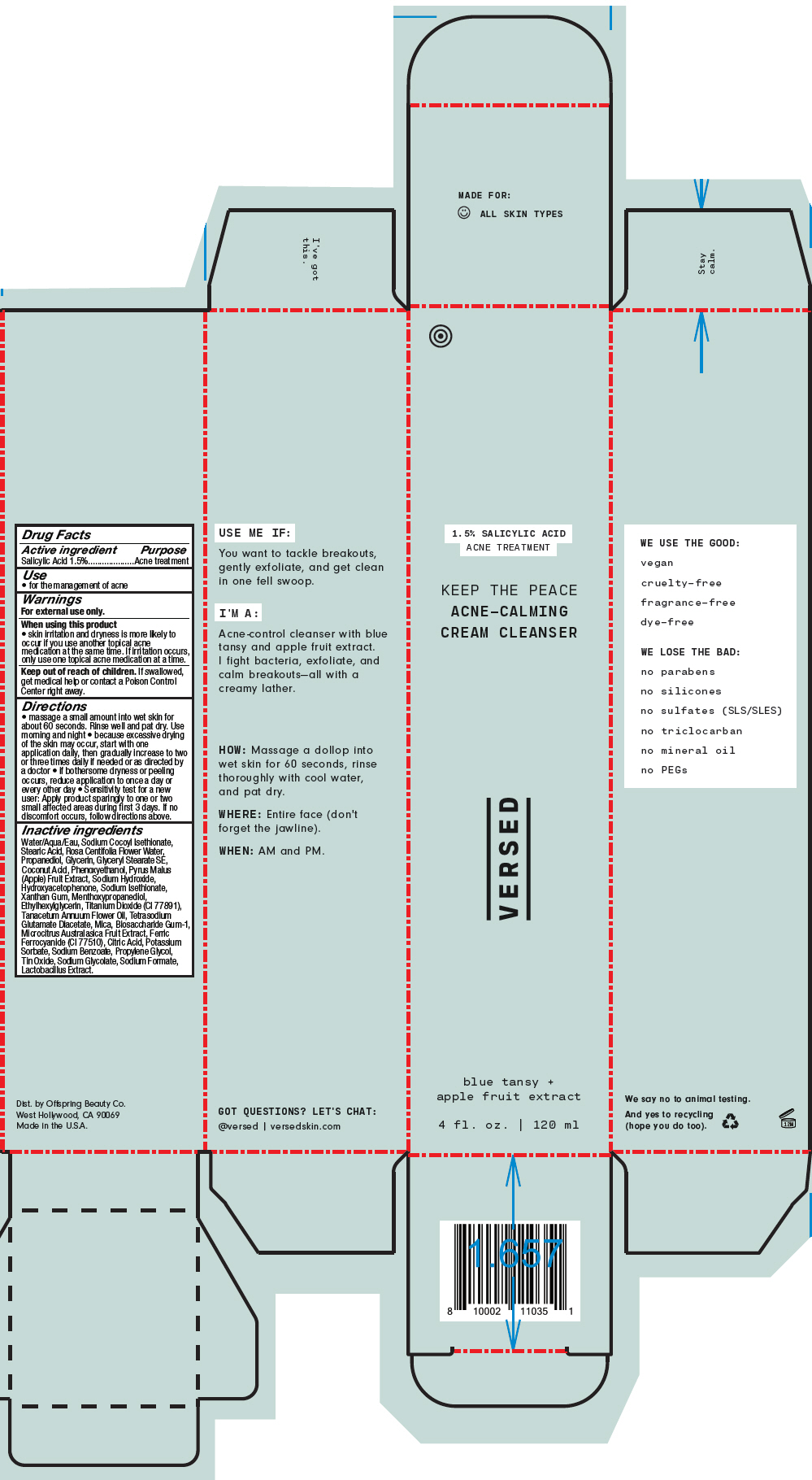 Pill image for Keep The Peace Acne-calming Cream Cleanser