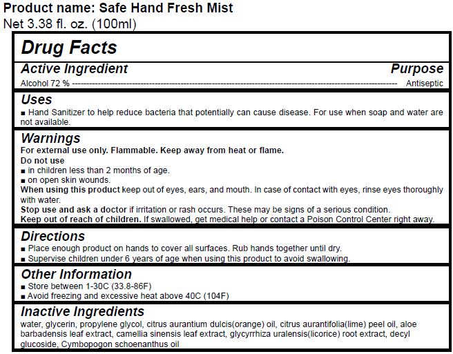 Pill image for Exonrnd Co.,ltd. - Safe Hand Fresh Mist
