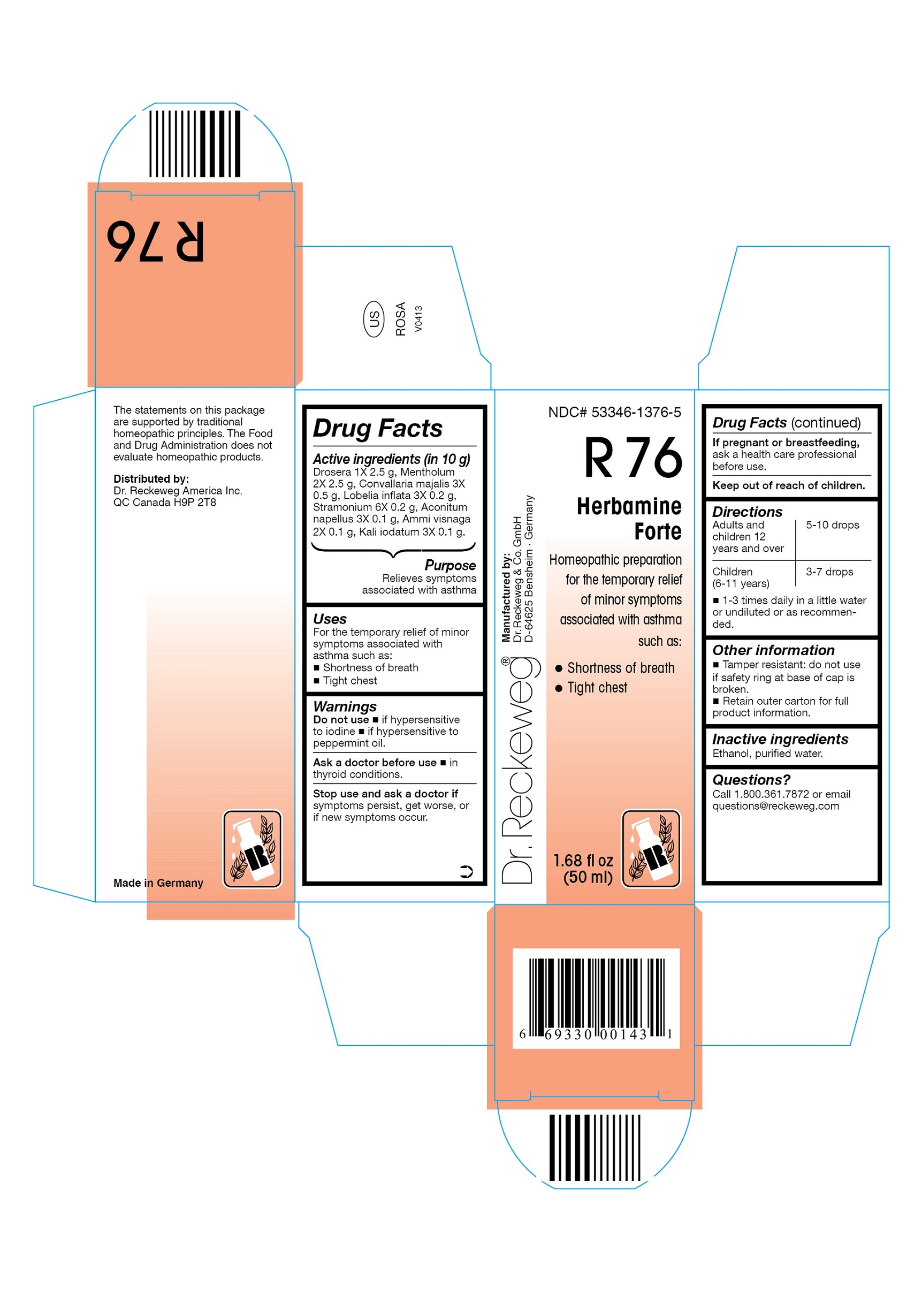 Pill image for Dr. Reckeweg R76 Herbamine Forte