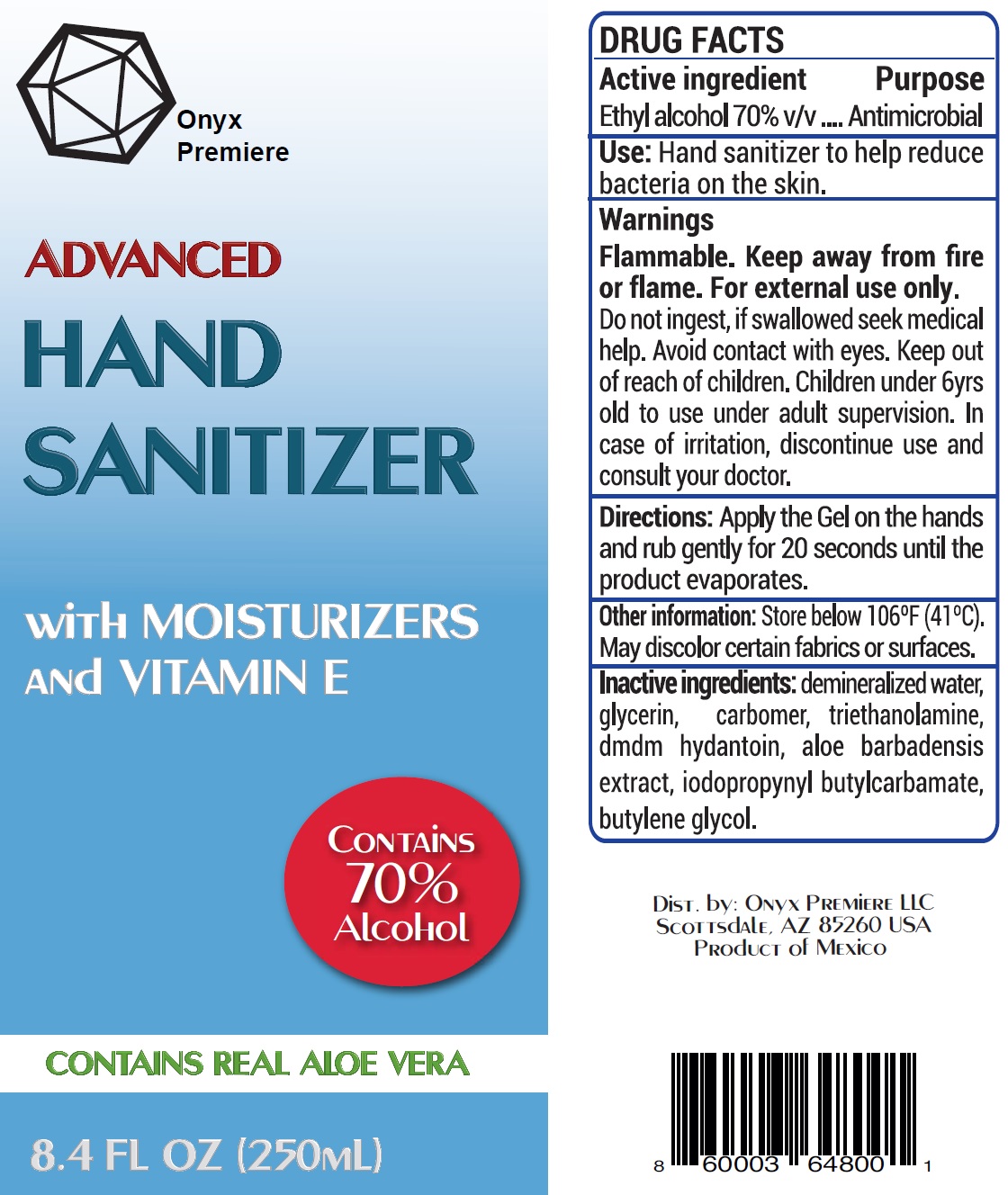 Pill image for onyx advanced hand sanitizer