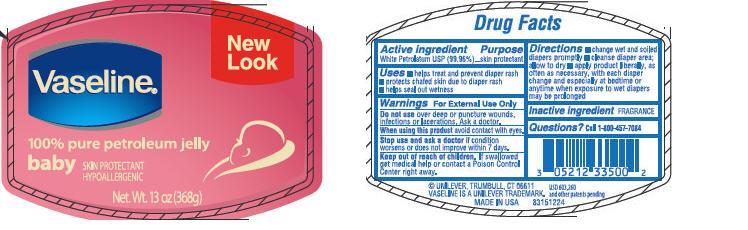Pill image for Vaseline Pure Petroleum Jelly Baby Pdp And Drug Facts