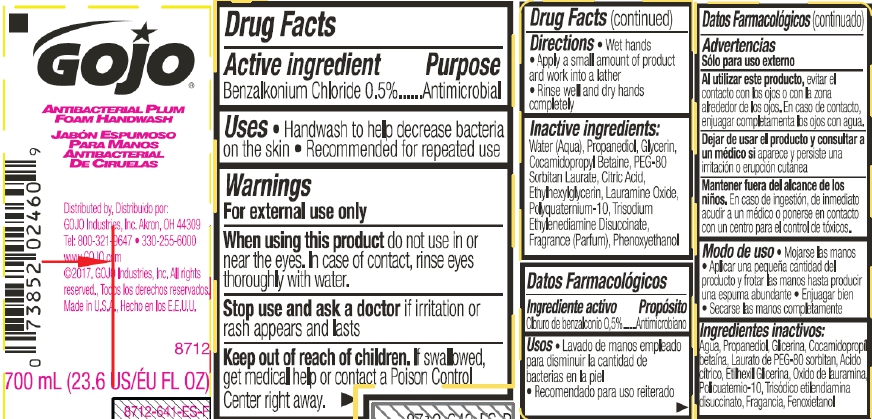 Pill image for Gojo Antibacterial Plum Foam Handwash