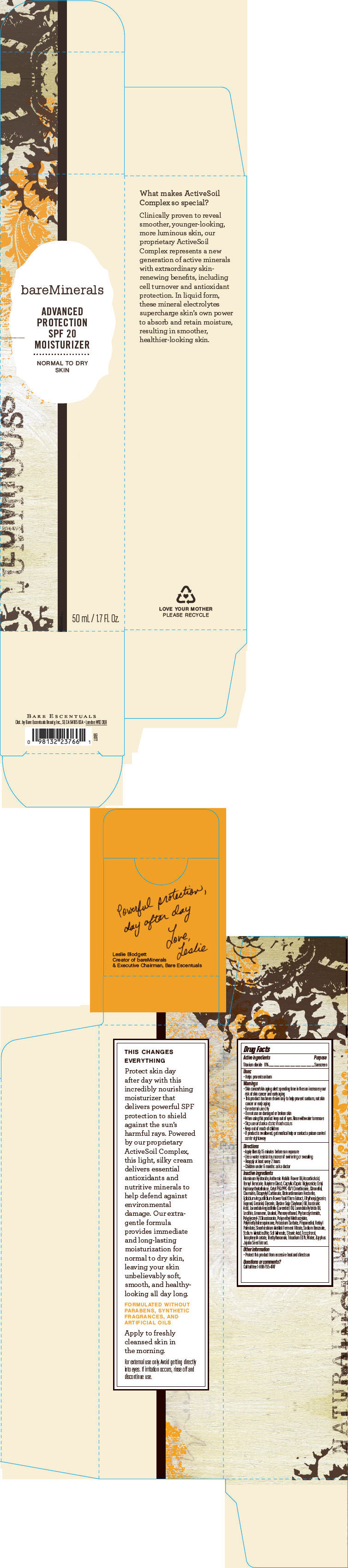 Pill image for Bareminerals Advanced Protection Spf 20 Moisturizer