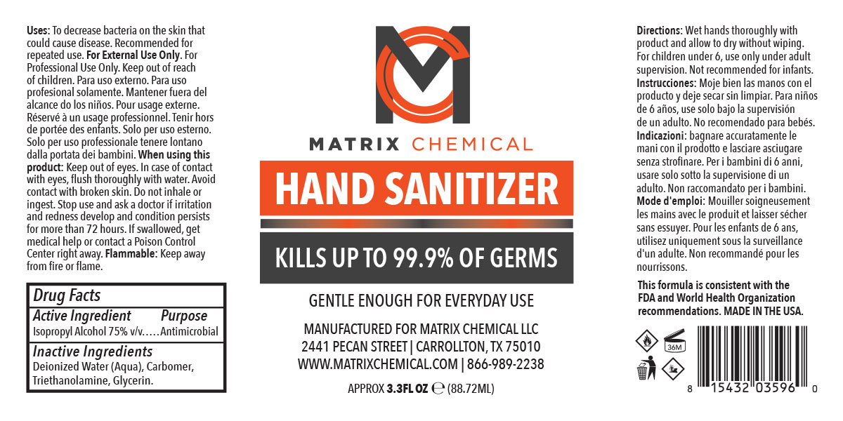Pill image for Hand Sanitizer 3.3 Oz Gel