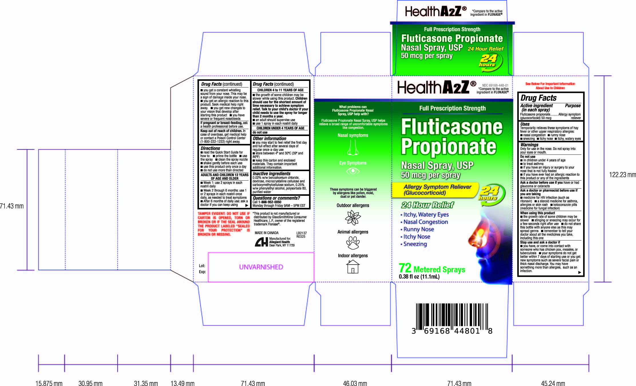 Pill image for 448 - Fluticasone Propionate Nasal Spray 72 Metered Spray