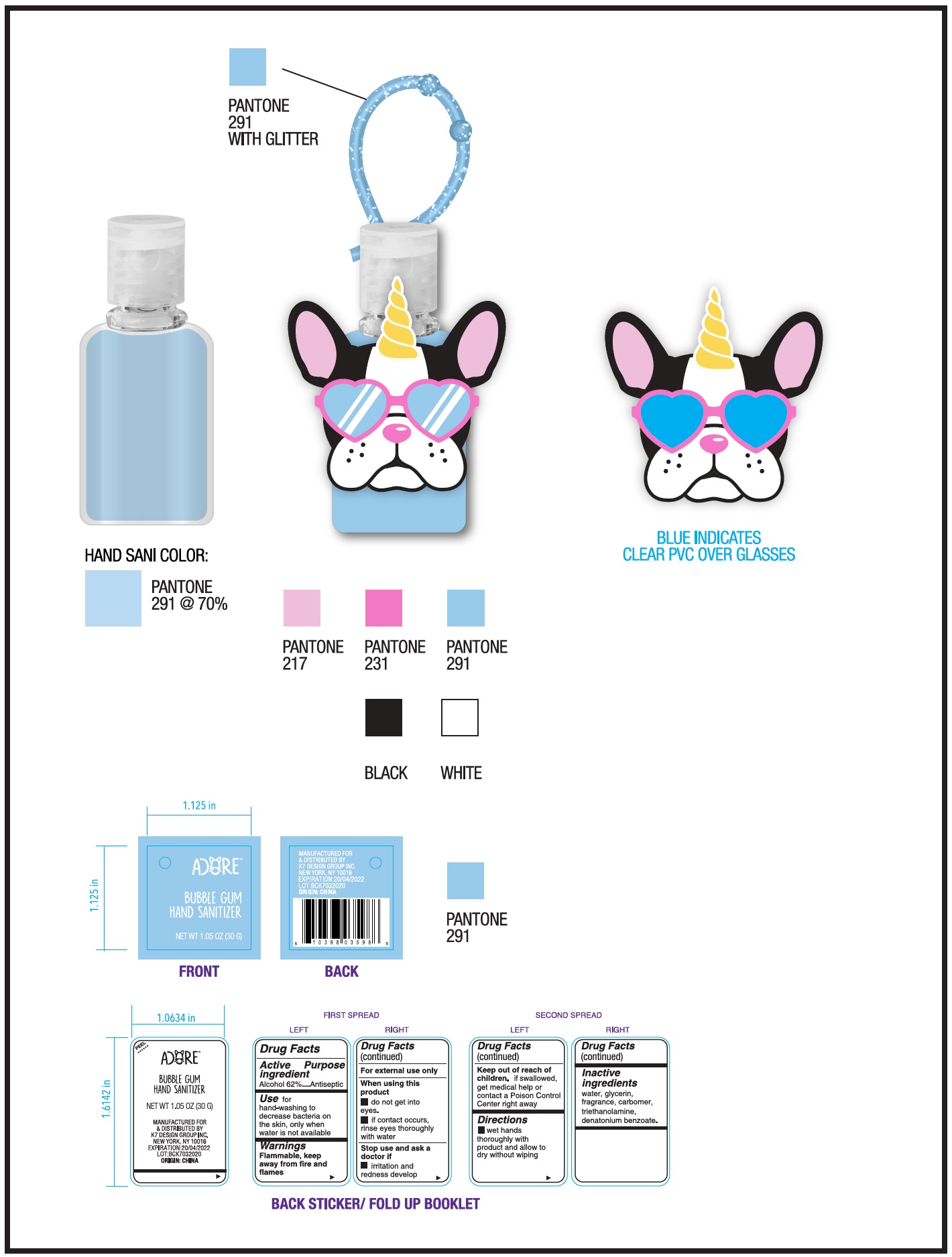 Pill image for Bubble Gum Hand Sanitizer-girl