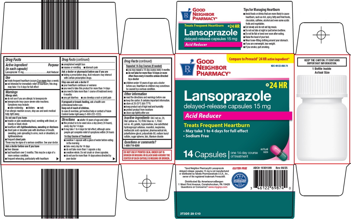 Pill image for Amerisource Bergen Lansoprazole Drug Facts