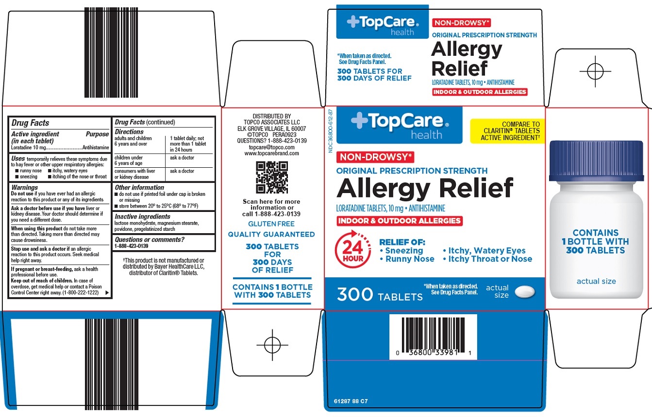Pill image for Topco Associates Llc. Allergy Relief Drug Facts