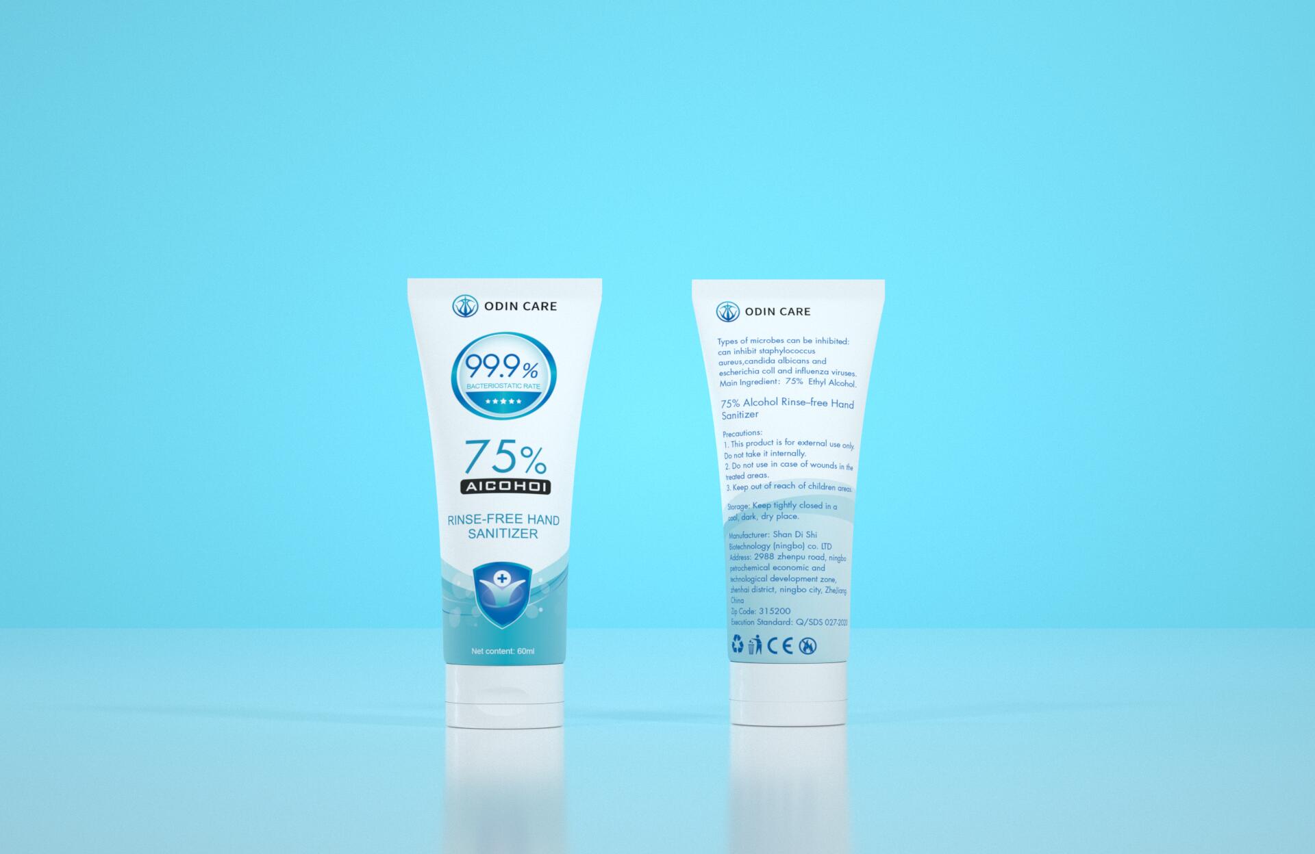 Pill image for odin care 75% rinse-free hand sanitizer