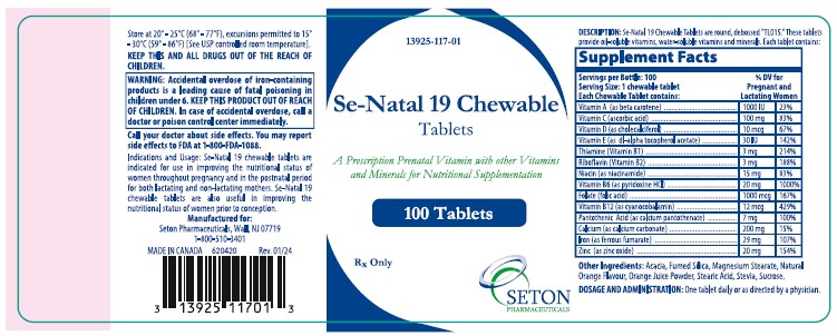 Pill image for se-natal 19 chewable tablets