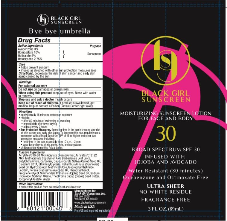 Pill image for Black Girl Sunscreen Broad Spectrum Spf 30 Ultra Sheer Lotion
