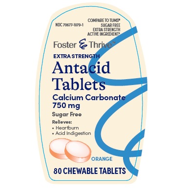 Pill image for Foster And Thrive Extra Strength Antacid Sugar Free Orange Chewable  174