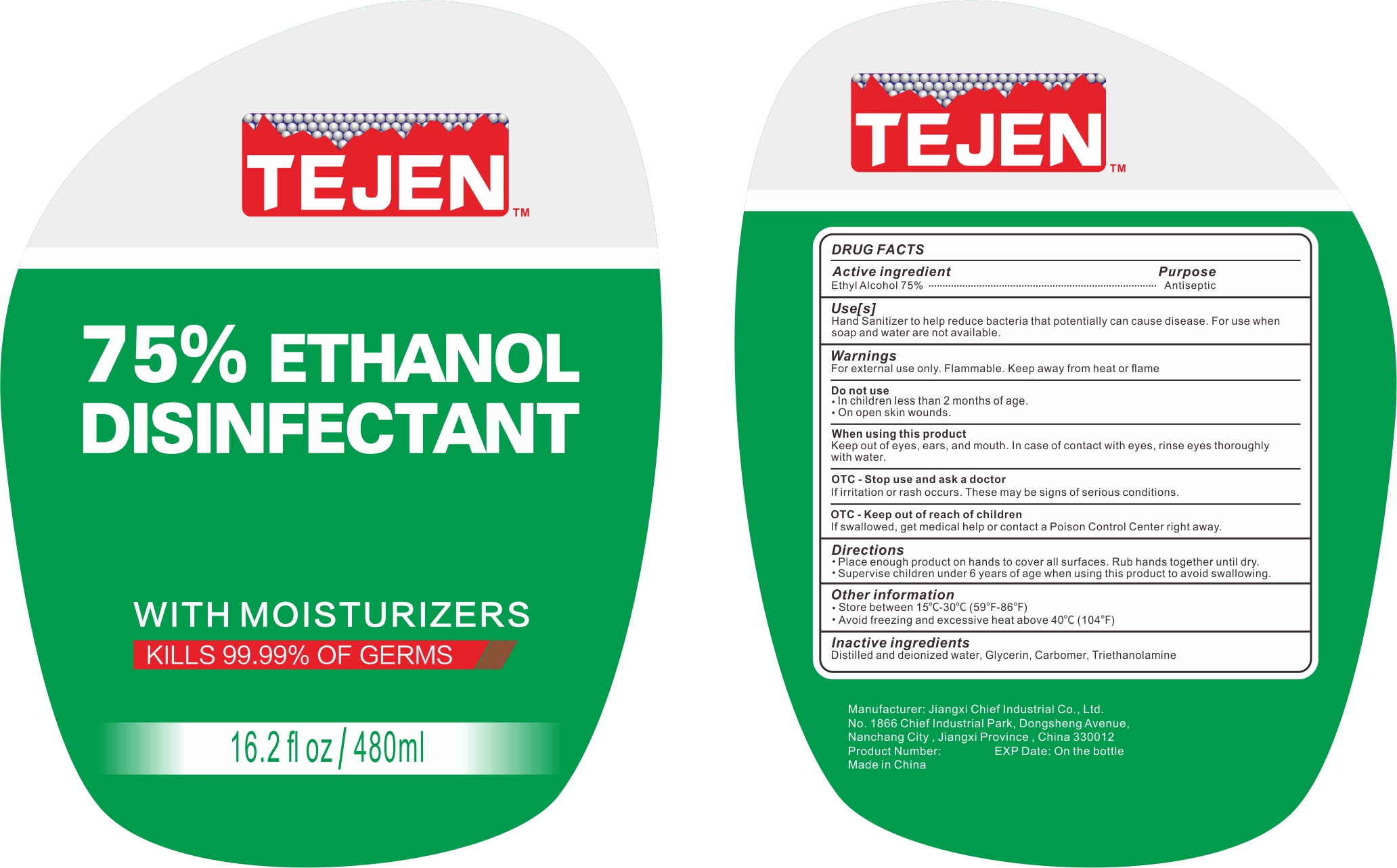 Pill image for 75% ethanol disinfectant