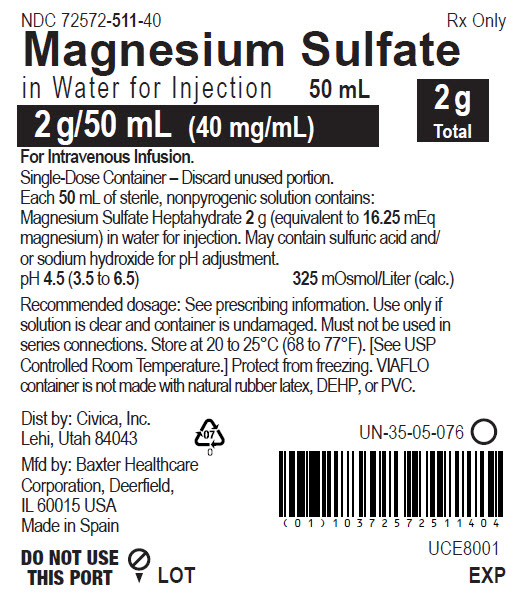 Pill image for Magnesium Sulfate In Water For Injection
