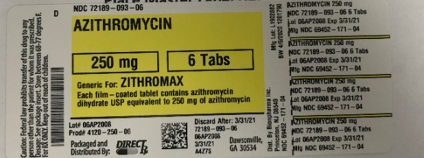 Pill image for Azithromycin