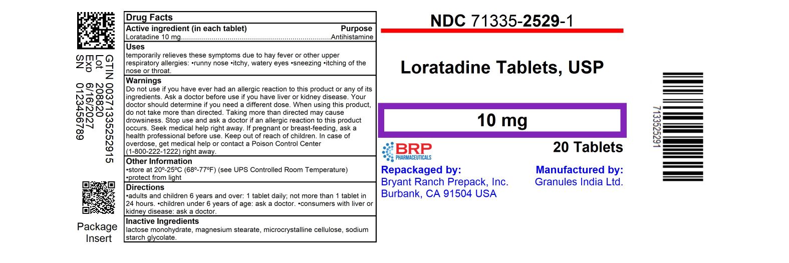 Pill image for Loratadine Tablets, 10 Mg