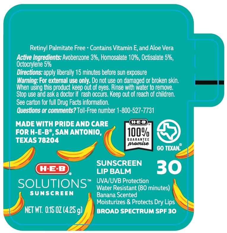 Pill image for Heb Broad Spectrum Spf 30 Banana Scented Sunscreen Lip Balm Fh2-486-42-08