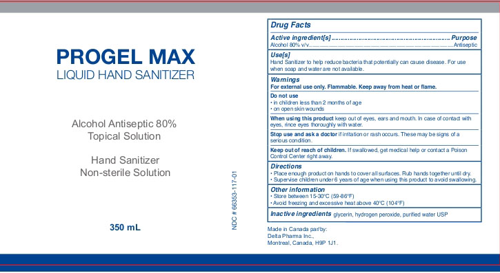 Pill image for progel max liquid hand sanitizer