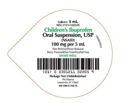 Pill image for Dye Free Childrens Ibuprofen