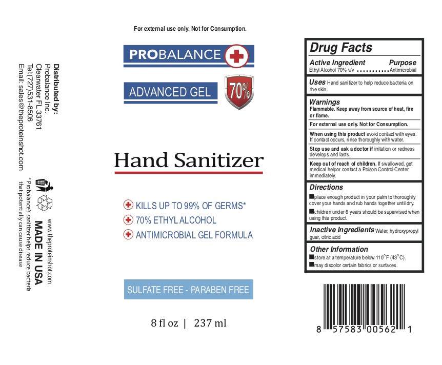 Pill image for Probalance Hand Sanitizer Advanced Gel
