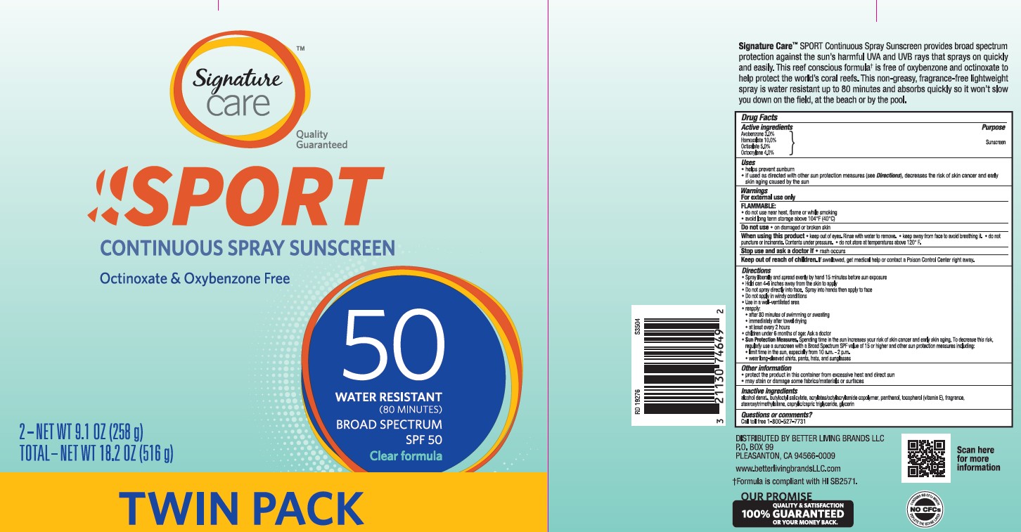 Pill image for Signature Care Sport Spf 50 Continuous Spray Sunscreen