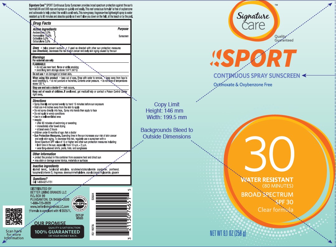 Pill image for Signature Care Sport Spf 30 Continuous Spray Sunscreen