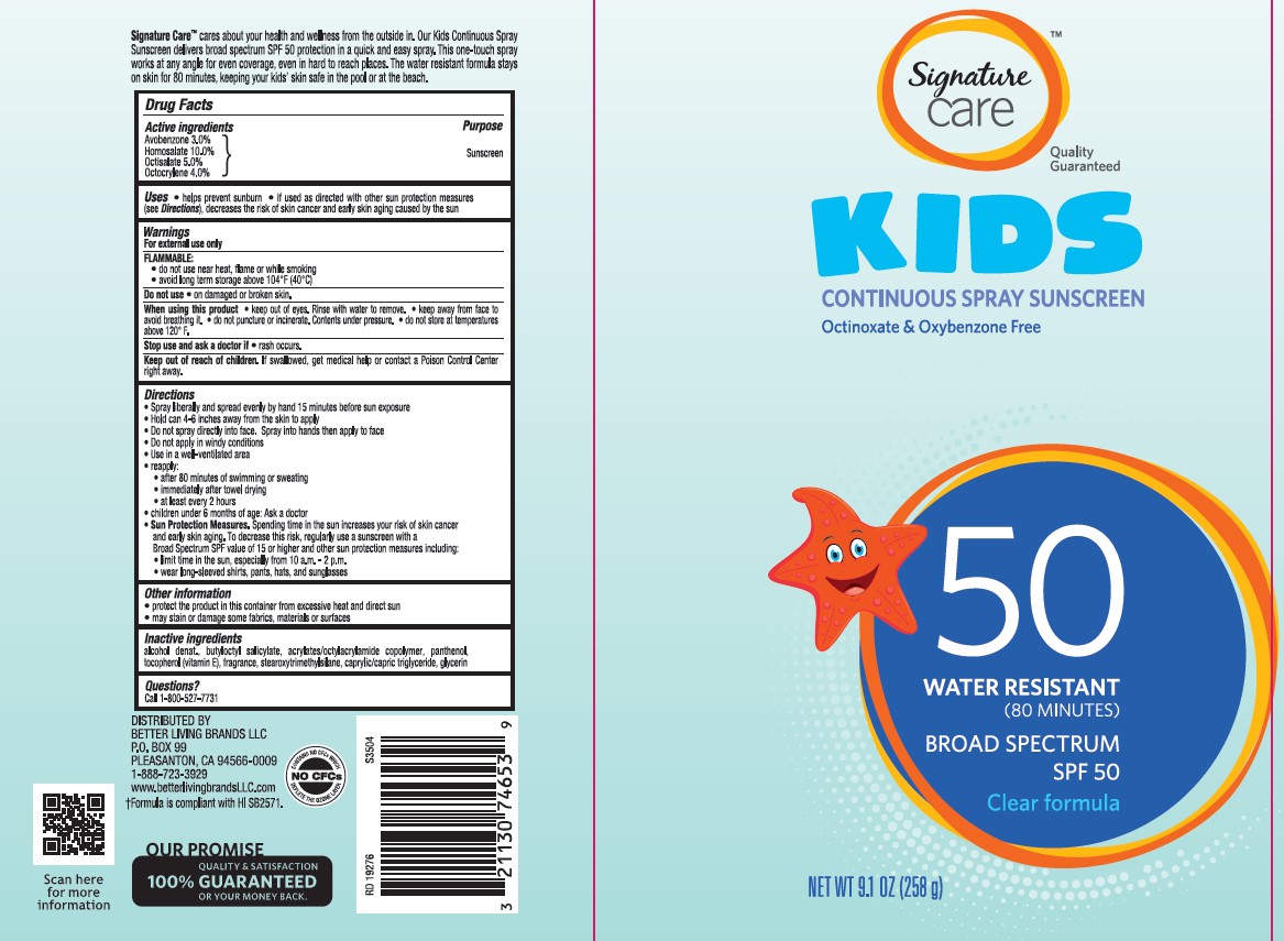 Pill image for Signature Care Kids Spf 50 Continuous Spray Sunscreen