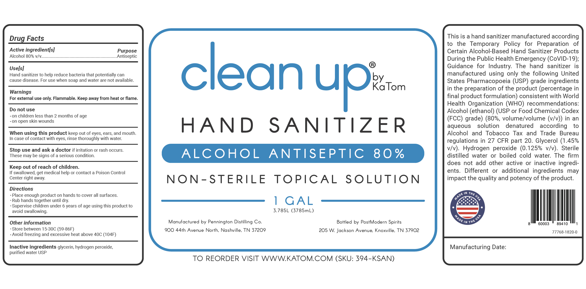 Pill image for clean up by katom hand sanitizer