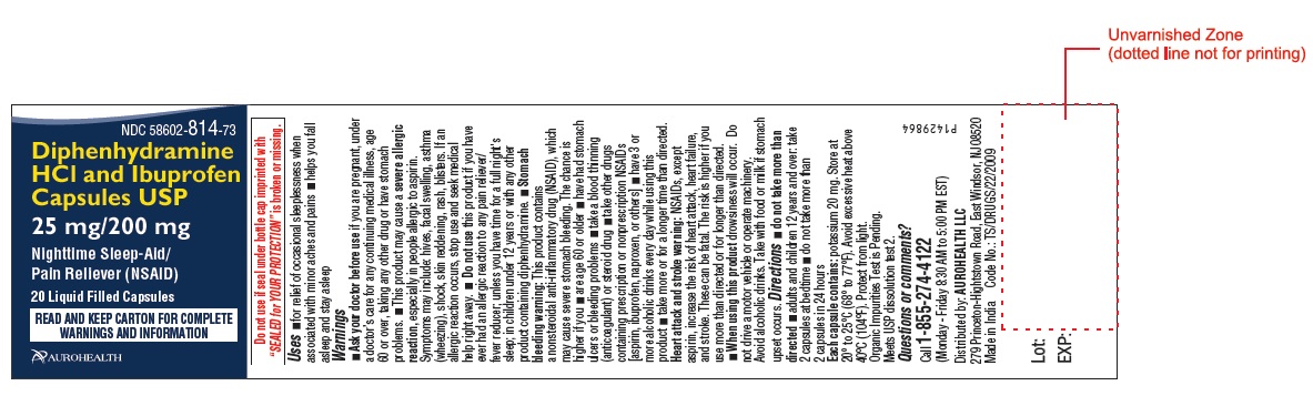 Pill image for Diphenhydramine Hcl And Ibuprofen Capsules Usp 25 Mg/200 Mg