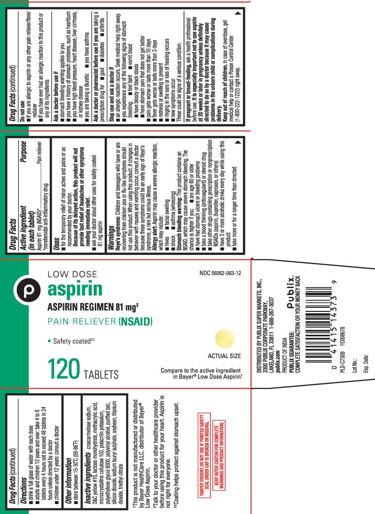 Pill image for Aspirin 81mg Enteric Coated Tcb