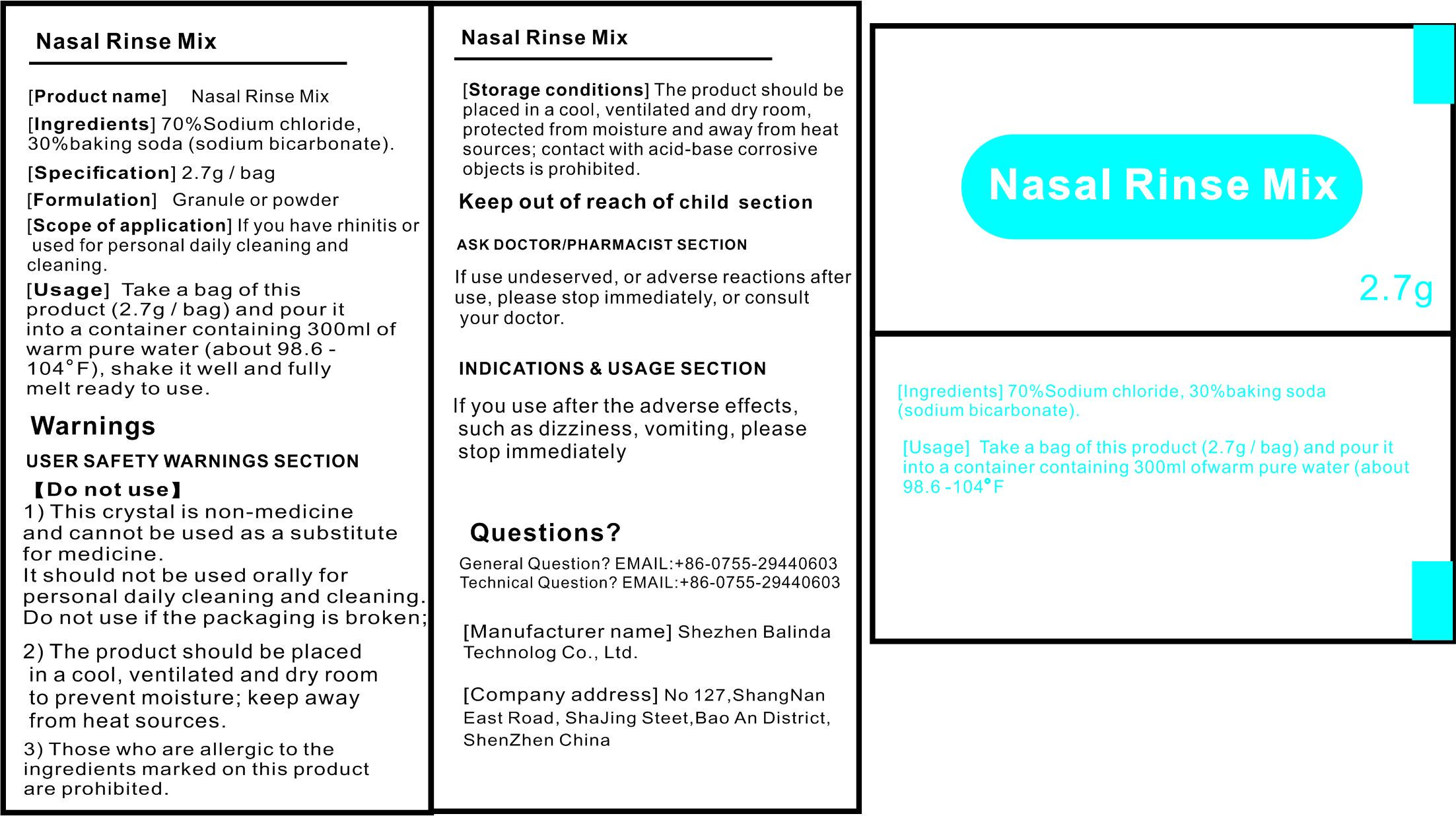 Pill image for Nasal Rinse Mix