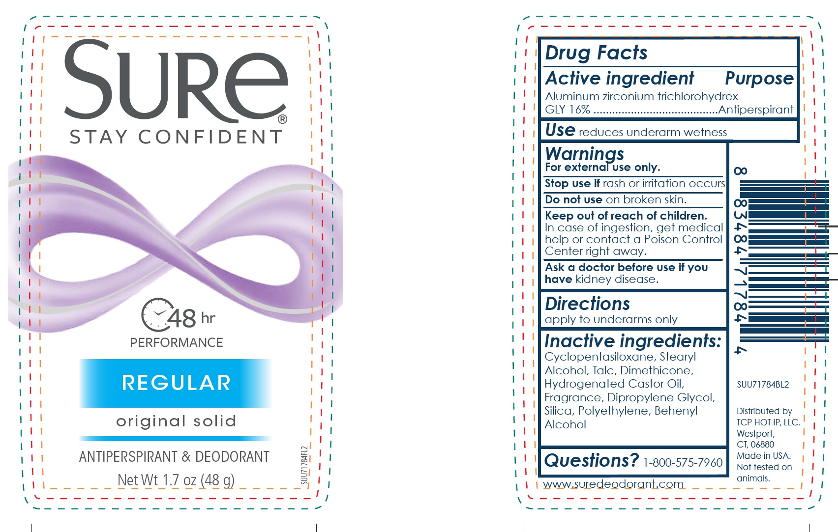 Pill image for Sure Regular Original Solid