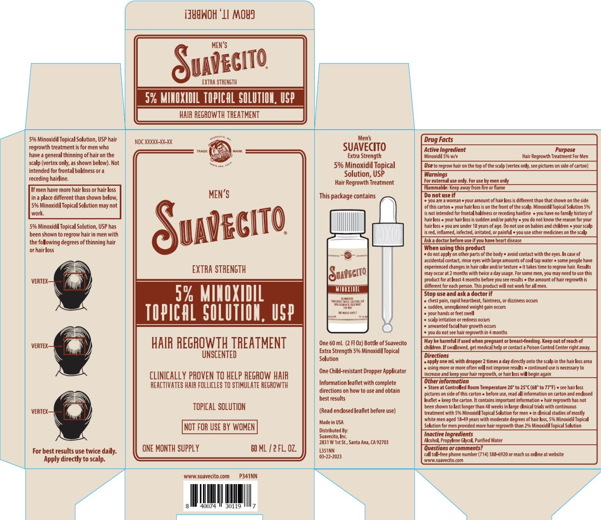 Pill image for Suavecito 5% Minoxidil Solution