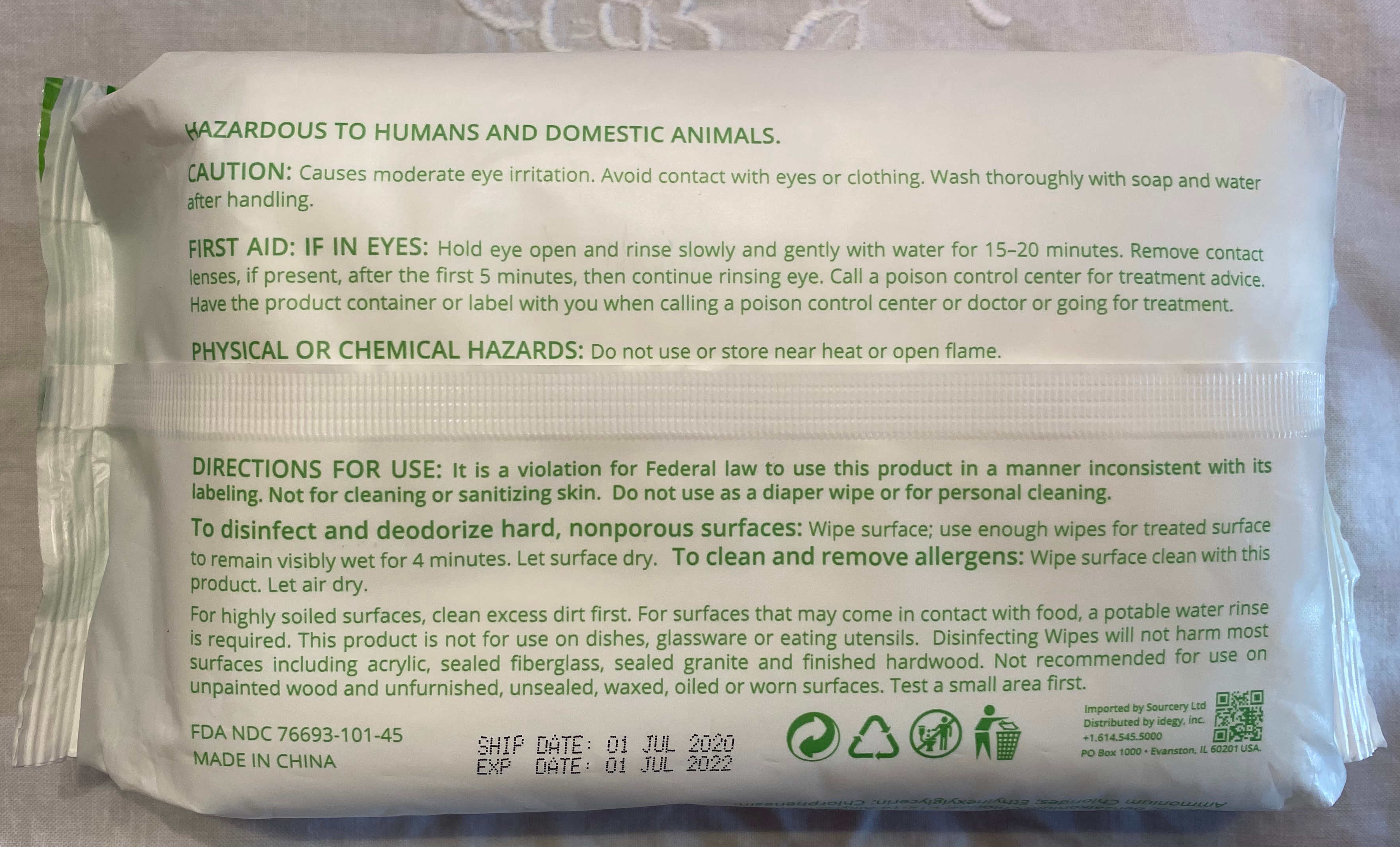 Pill image for Alcohol-based Wet Wipe