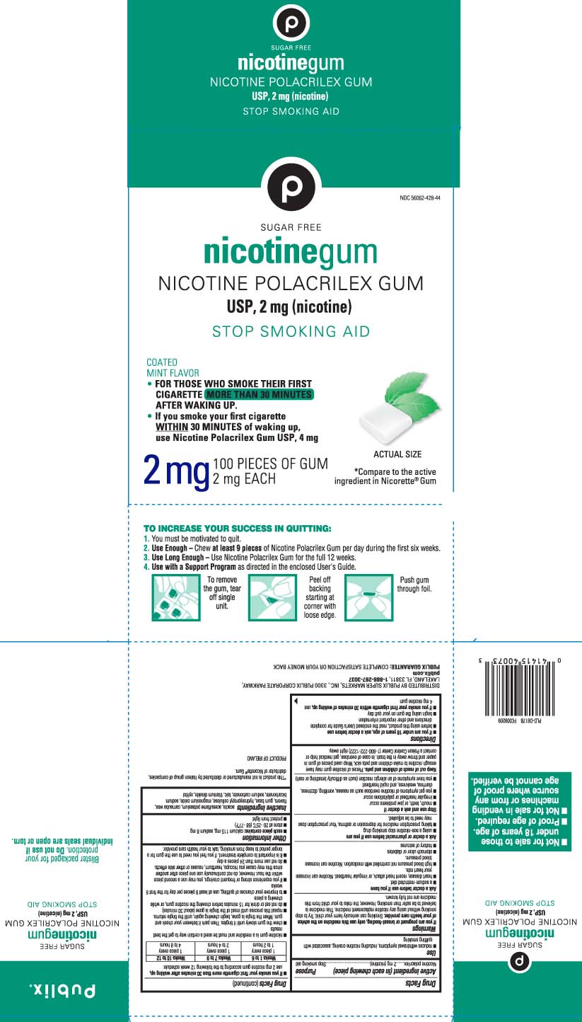 Pill image for Nicotine Polacrilex Gum 2 Mg And 4 Mg Coated Mint - Publix