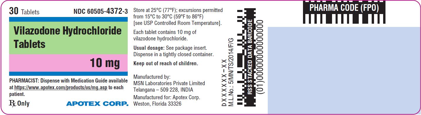 Pill image for These Highlights Do Not Include All The Information Needed To Use Vilazodone Hydrochloride Tablets Safely And Effectively. See Full Prescribing Information For
