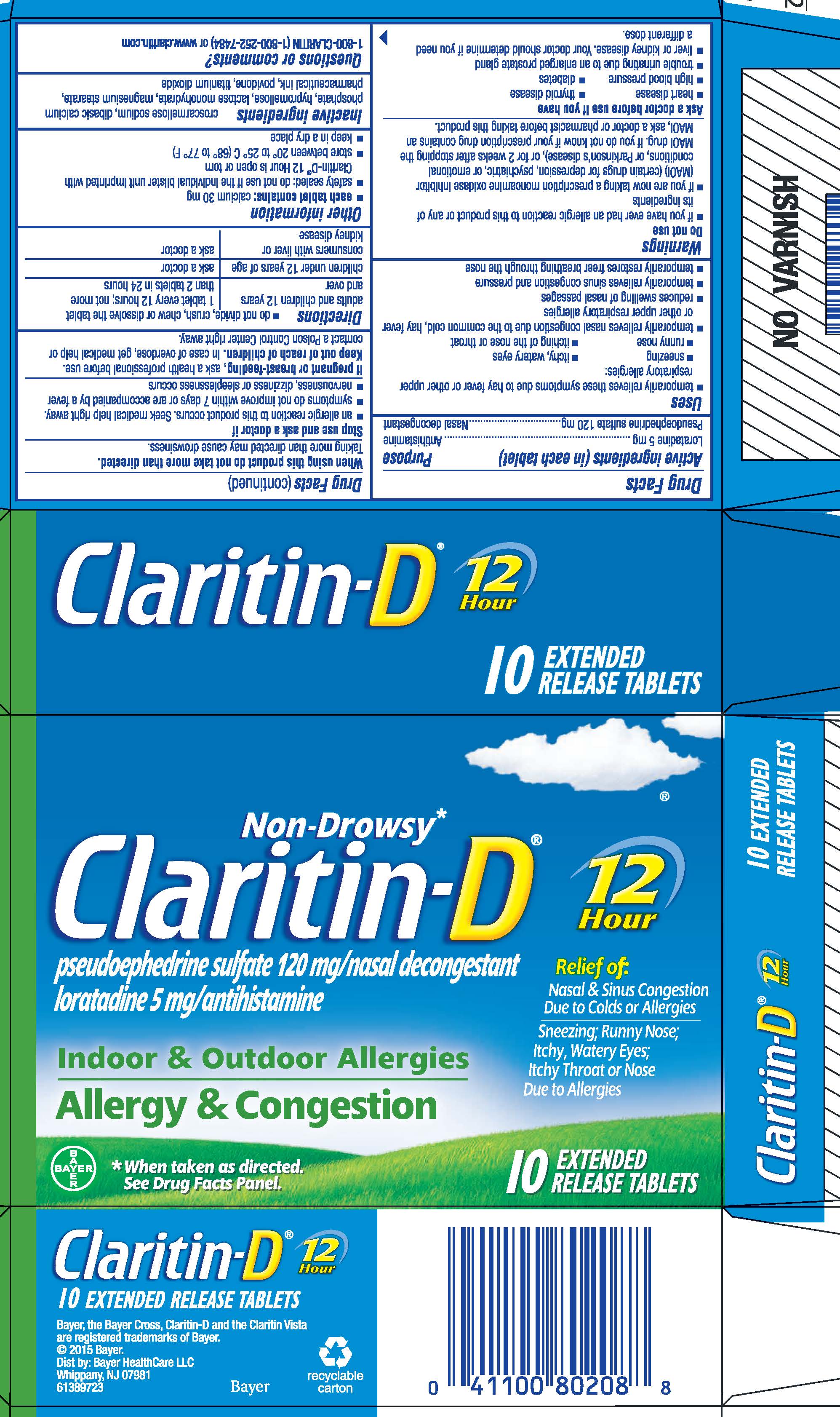 Pill image for Claritin-d ®